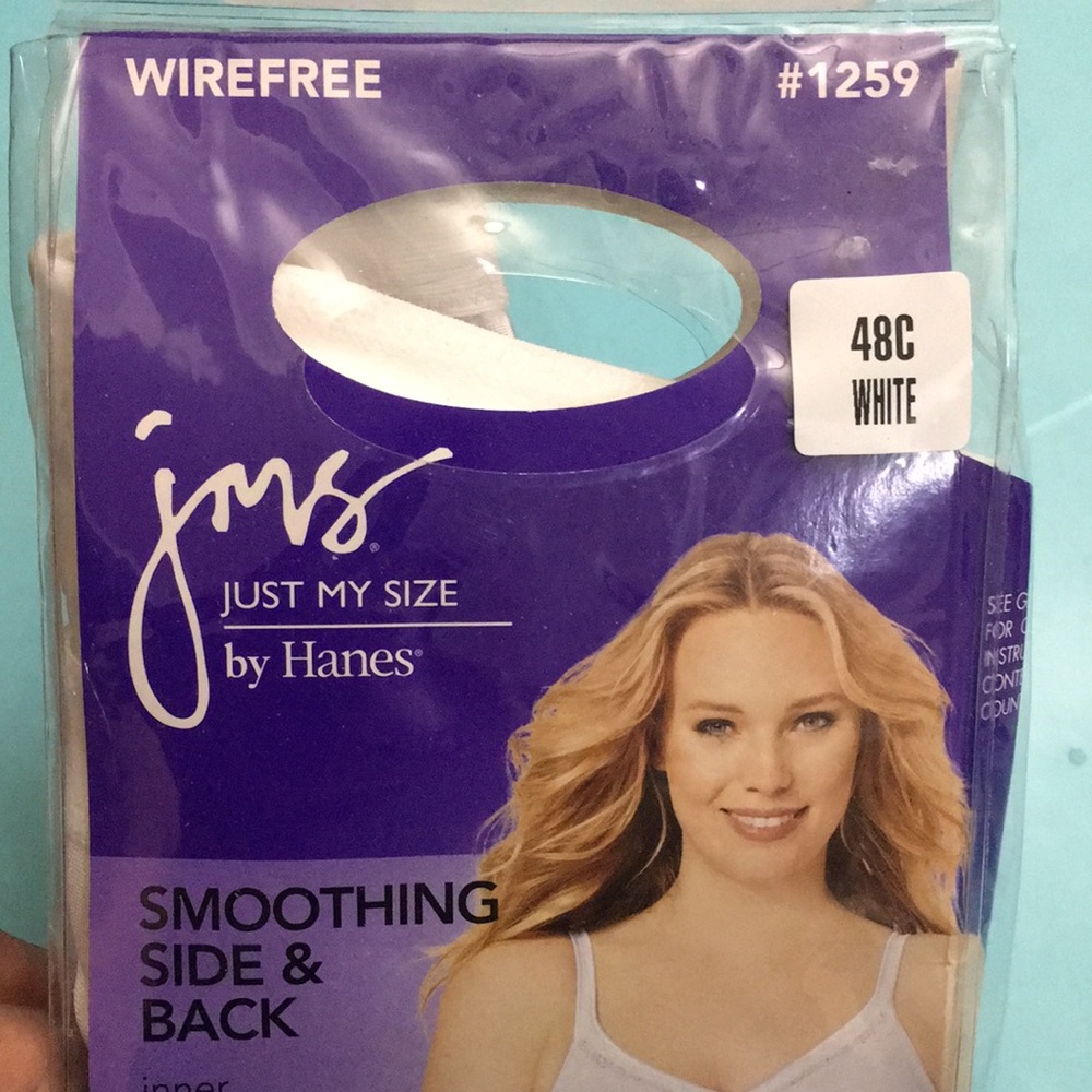 JMS Just My Size by Hanes 48C #1259 White Wire Free